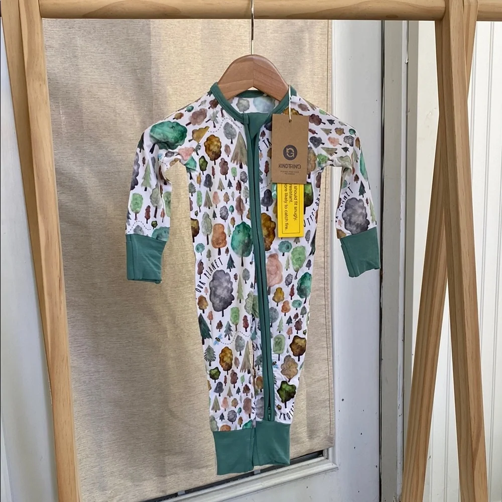 Wild Woven (formerly Kind Thing) Save the Trees Zip Romper - Picture 2 of 11